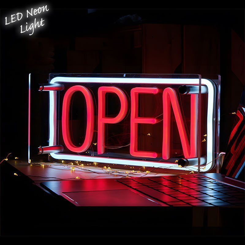 LEDネオンサイン ネオン管風 OPEN インテリア ライト LED ネオンサイン 看板 サインボード 光る 光る看板 ネオン 部屋 玄関 子供部屋 NK-53拍卖