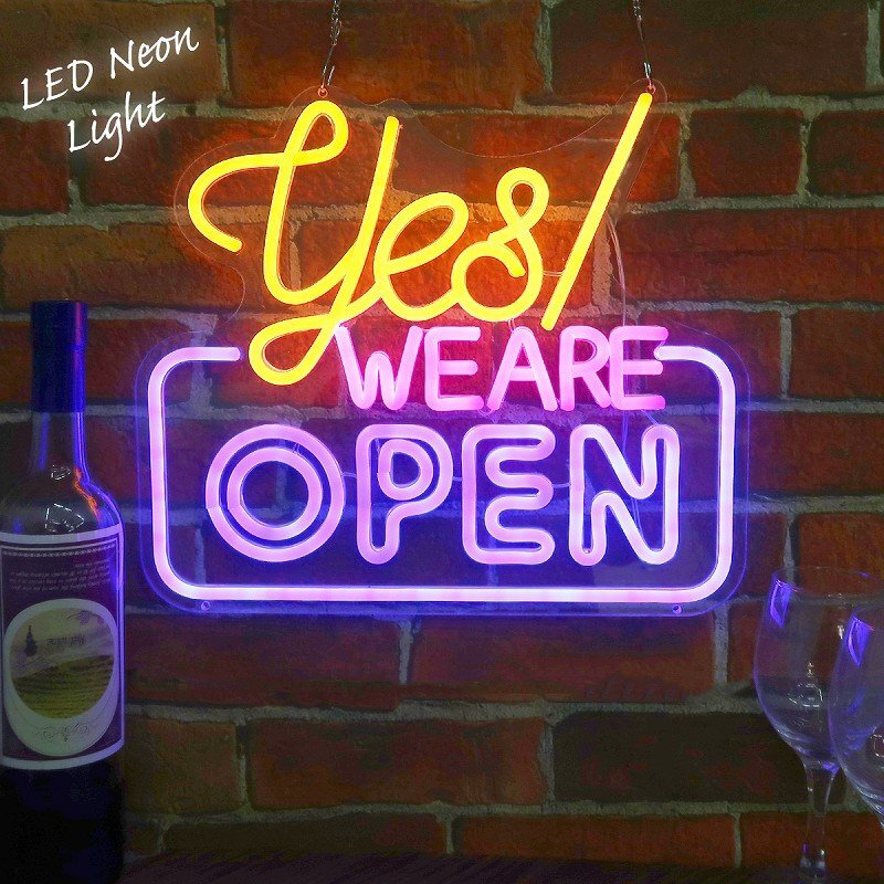 LEDネオンサイン ネオン管風 OPEN オープン インテリア 壁掛け ライト LED ネオンサイン 看板 サインボード 光る 光る看板 店舗用 NK-61拍卖