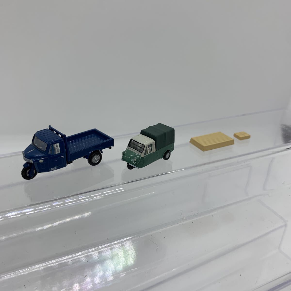 トミーテック 1/150 昭和の鉄道模型をつくる 付録 ダイハツ マツダ オート三輪 2台 まとめ カーコレクション 1円〜拍卖