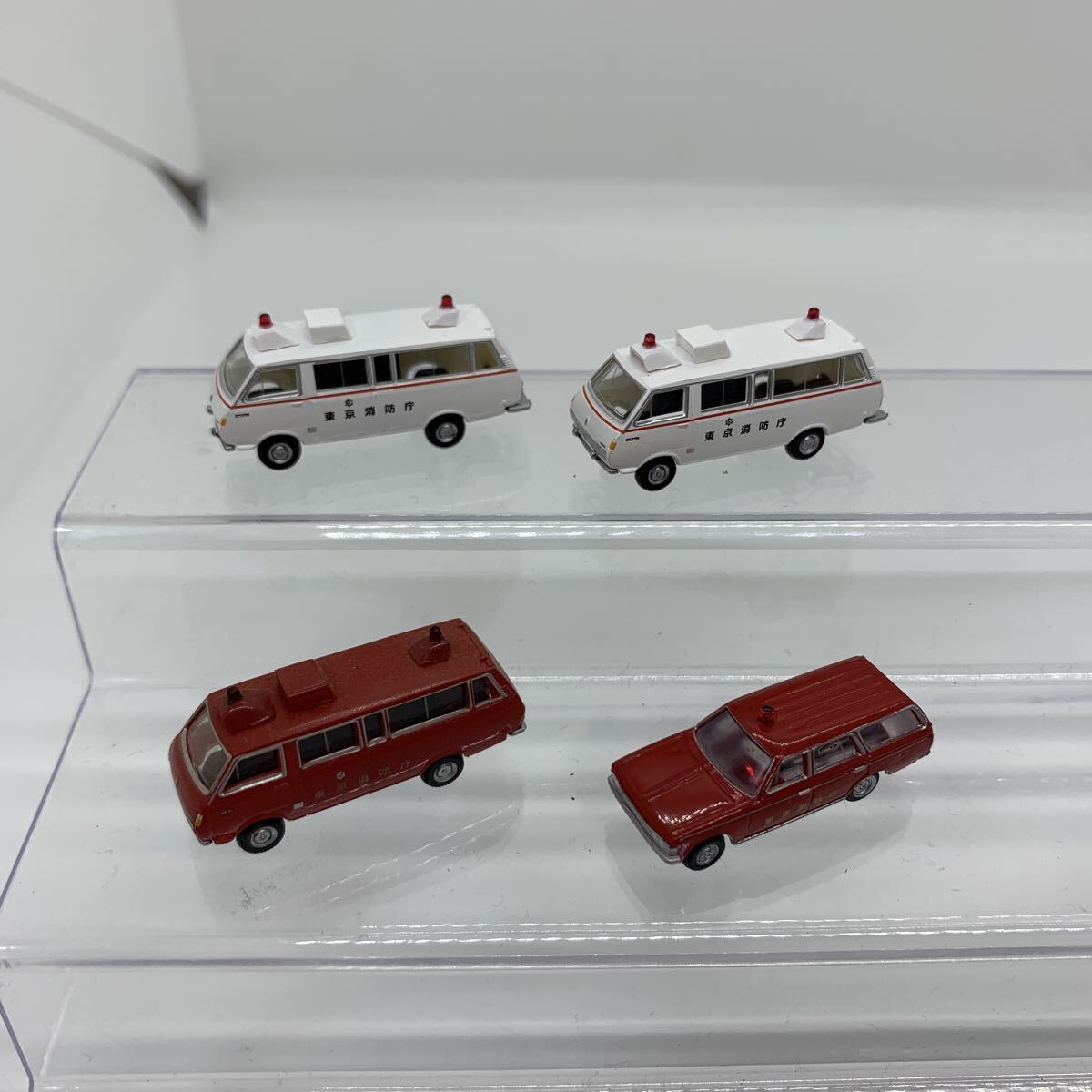 消防車 救急車 トミーテック 1/150 カーコレクション 4台 まとめ まとめて 1円〜拍卖