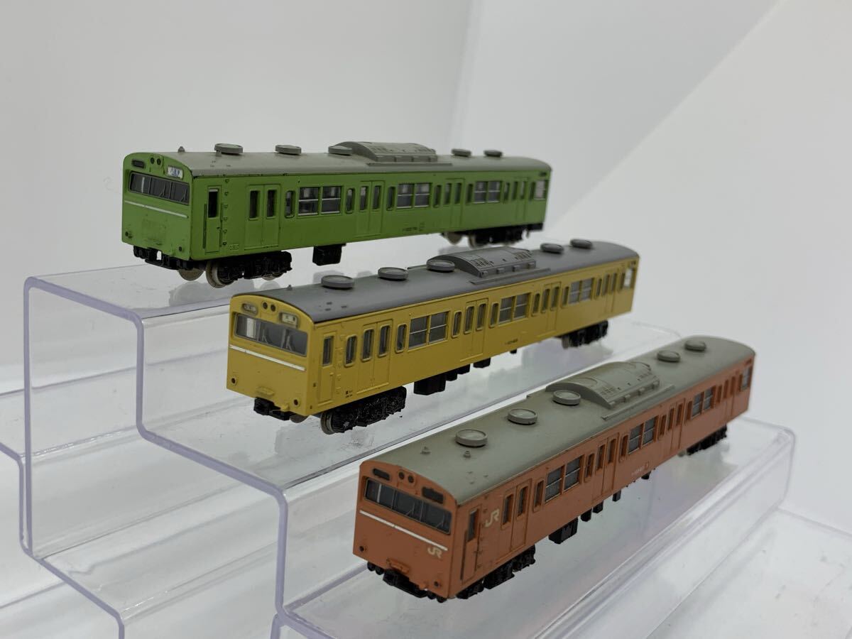 クハ103 オレンジ カナリア ウグイス 3両 まとめ 103系 ジャンク 1円〜拍卖