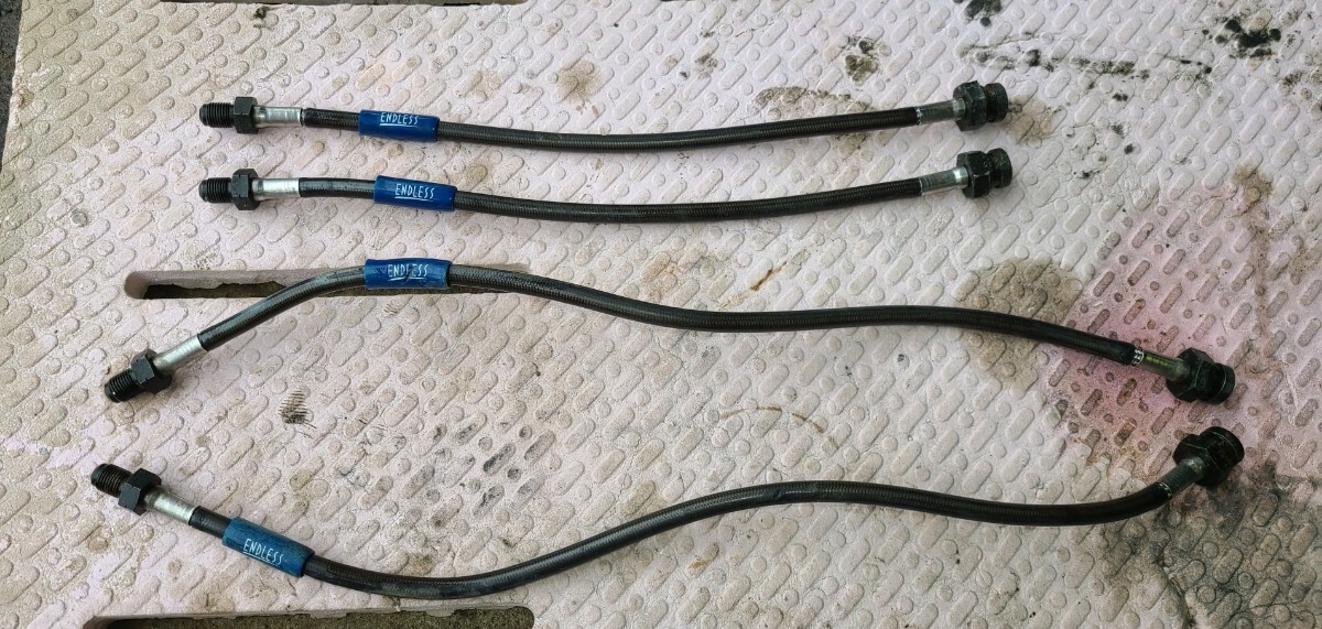 BNR32 スカイラインGT-R エンドレス ブレーキホース 1台分 ステンメッシュ ENDLESS R32 HNR32 日産 NISMO ニスモ GTS-4 ブレーキライン拍卖