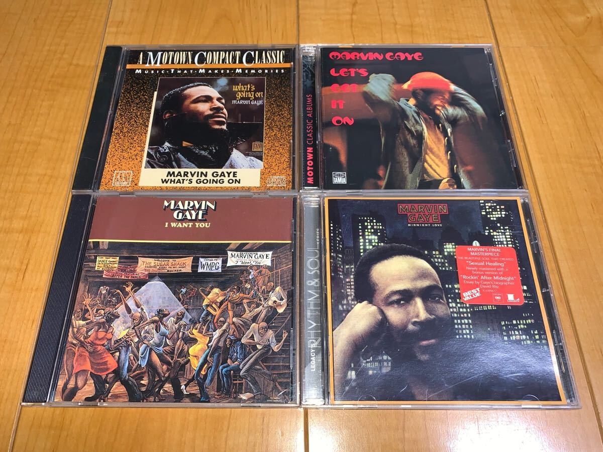 【輸入盤CD】Marvin Gaye アルバム4枚セット / マーヴィン・ゲイ / What's Going On / Let's Get It On / I Want You / Midnight Love拍卖