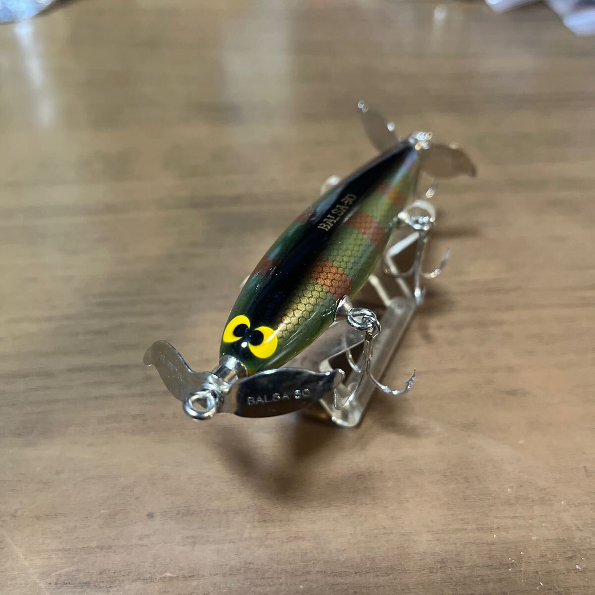 バルサ50 オールド ホッツィートッツィー タヌキ オリジナル 未使用品 ブロック体ペラ 吹目 パーチ 検索 old balsa50 ザウルス saurus 拍卖