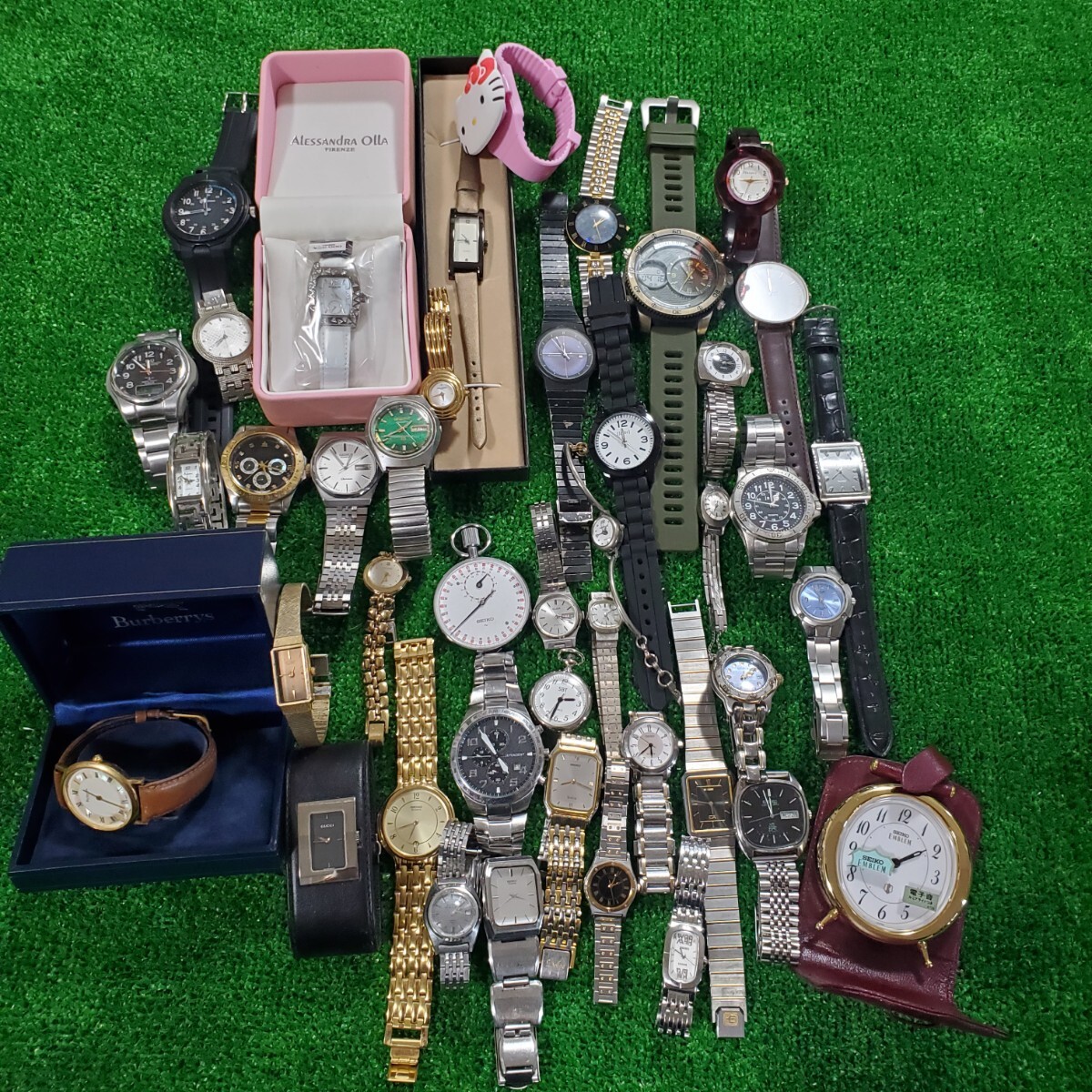 BURBERRY バーバリー GUCCI グッチ CITIZEN シチズン SEIKO セイコー ORIENT ELGIN 腕時計 まとめ売り 時計 40本以上拍卖