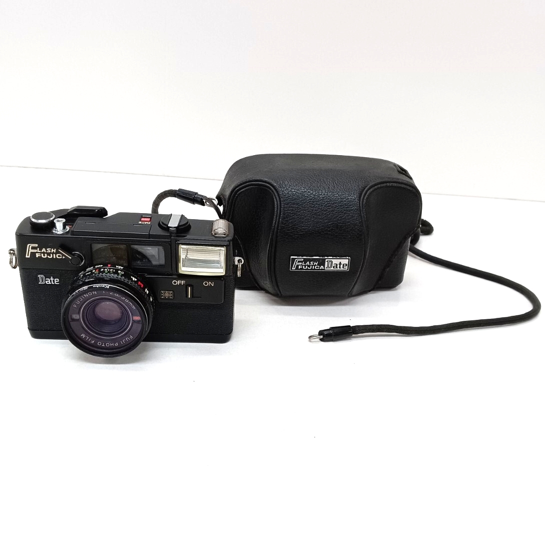 N57 富士フィルム FLASH FUJICA Date フラッシュフジカ デート FUJINON 1:2.8/38mm コンパクトフィルムカメラ フィルムカメラ 動作未確認拍卖