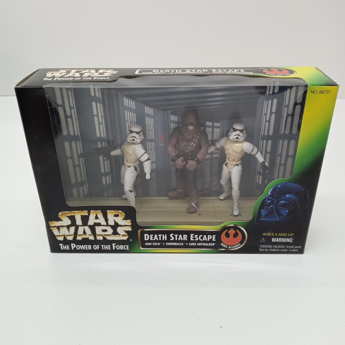 401 未開封 STAR WARS スターウォーズ THE POWER OF THE FORCE DEATH STAR ESCAPE スターエスケープ チューバッカ フィギュア 保管品拍卖