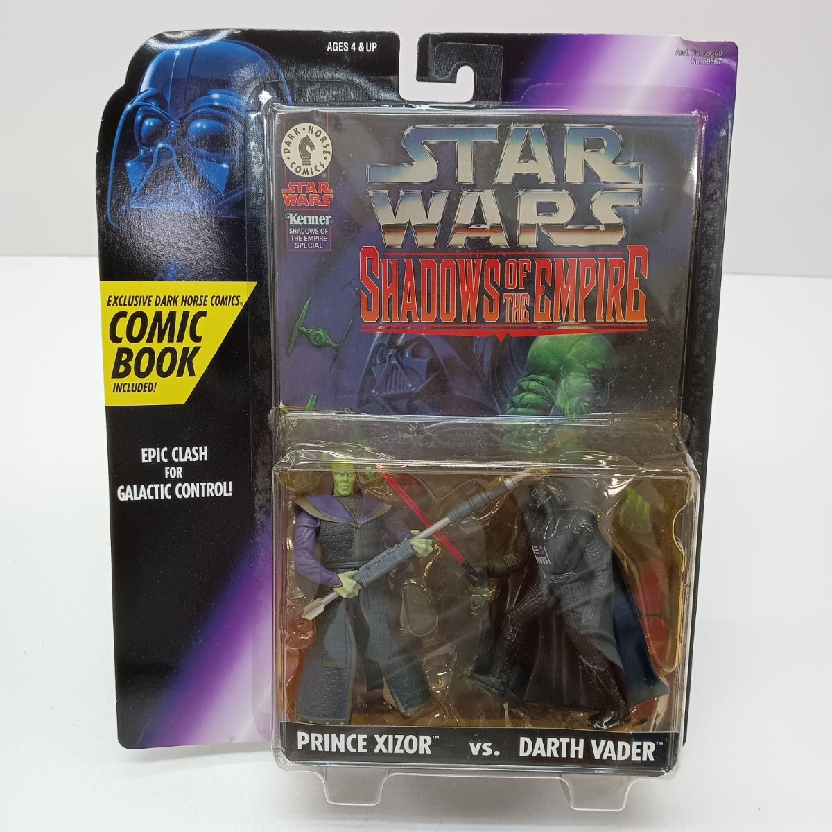 N48 未開封 STAR WARS スターウォーズ SHADOWS OF THE EMPIRE PRINCE XIZOR VS. DARTH VADER フィギュア 保管品拍卖