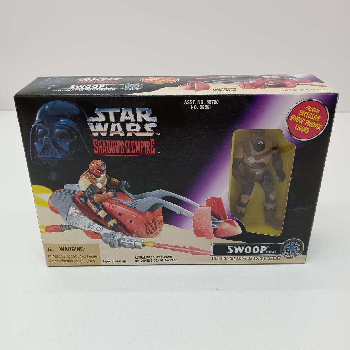 213 STAR WARS スターウォーズ SHADOWS OF THE EMPIRE SWOOP FIRES HIGH-IMPACT PROTON TORPEDO フィギュア 保管品拍卖