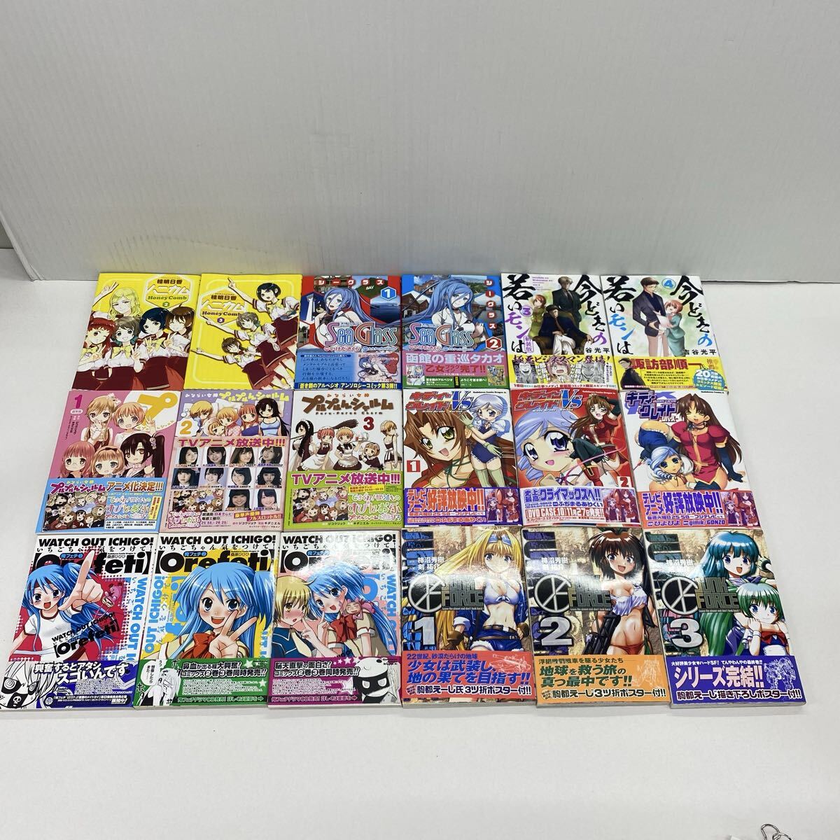 833 漫画本 全部初版本 ハニカム シーグラス プルプルジャム ジャンクフォースいちごちゃん気をつけて! キディーグレイドVS 他…バラ 18冊拍卖