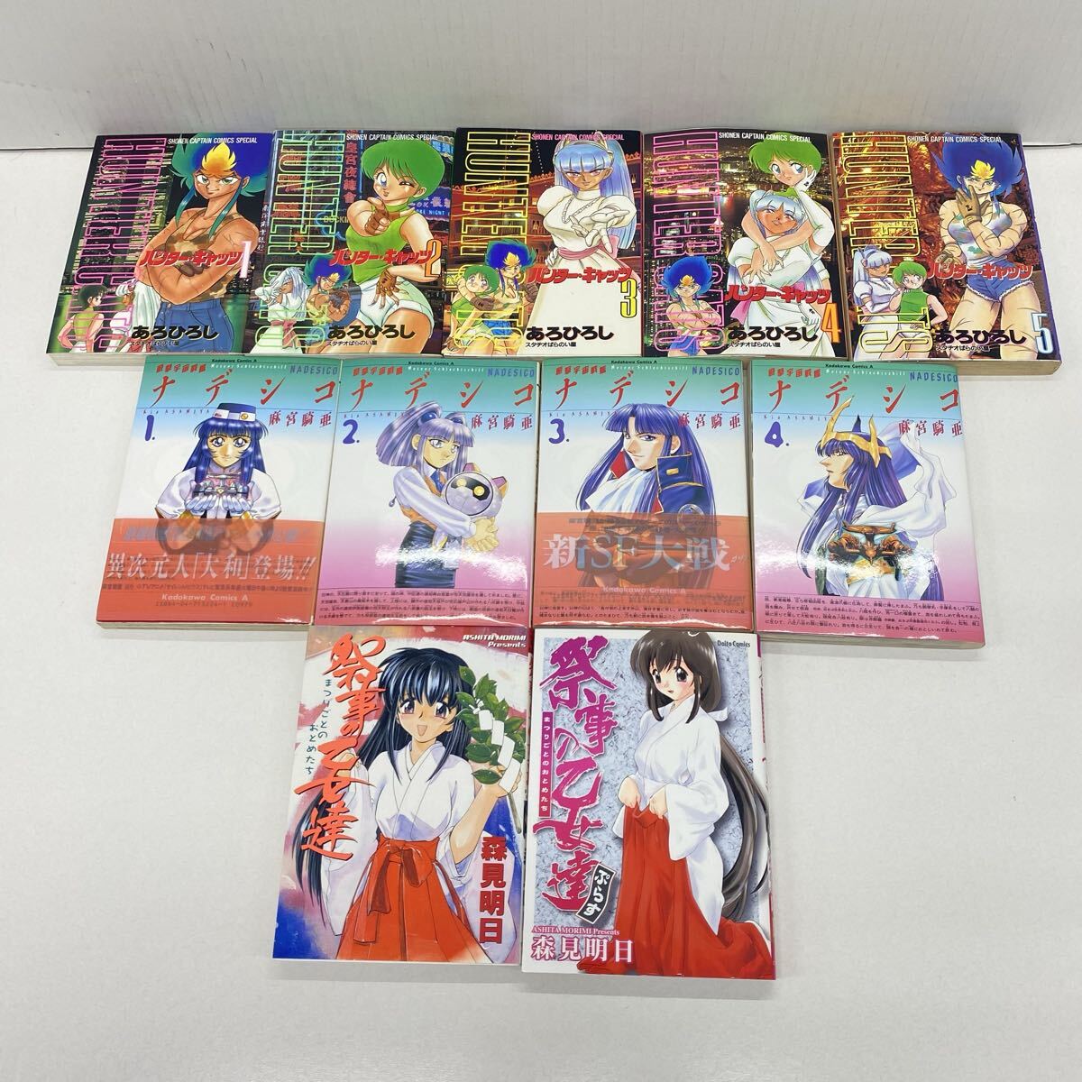 861 漫画本 ハンターキャッツ ナデシコ 祭事の乙女達 11冊 漫画 少年漫画 青年漫画 古本 コミック拍卖