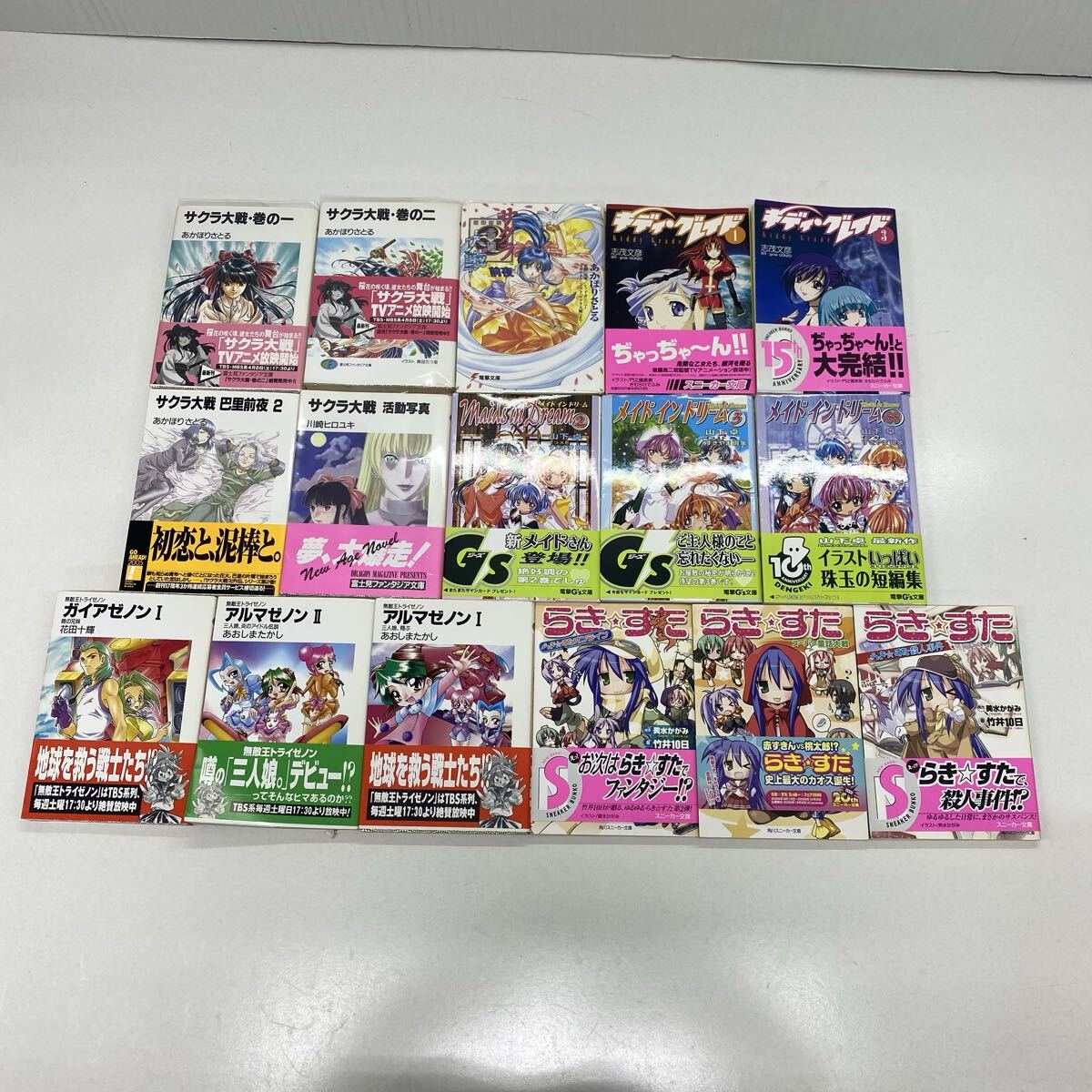 871 らきすた アルマゼノン メイドインドリーム キディグレイド サクラ大戦 16冊 スニーカー文庫 電撃文庫他… 文庫本 ファンタジー小説拍卖