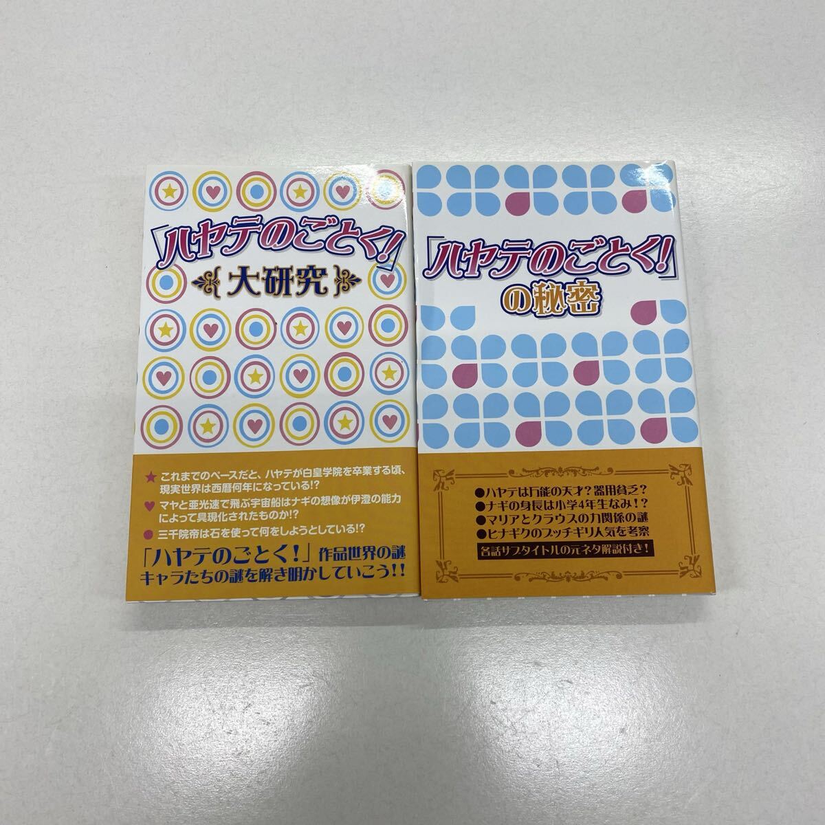 922 「ハヤテのごとく!」の秘密 「ハヤテのごとく!」大研究 初版本 2冊セット ハヤテのごとく!研究会 拍卖