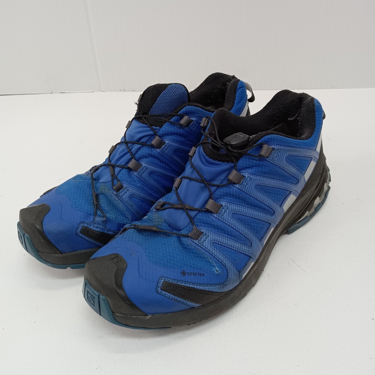 233 SALOMON サロモン XA PRO 3D トレイルランニングシューズ シューズ 靴 ブルー 青 27.0cm メンズ アウトドア 現状品拍卖