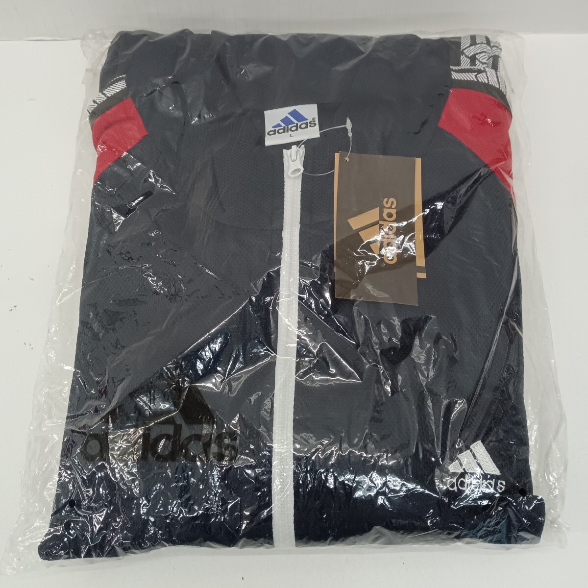 H58 未使用 adidas アディダス スポーツウェア ジャージ トレーニングウエア ネイビー 紺 メンズ L スポーツ 保管品拍卖