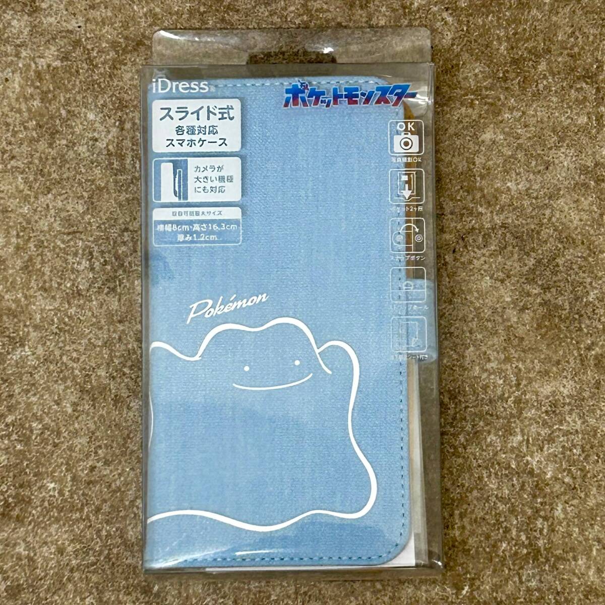 ★Ω 送料無料 ポケットモンスター SMC-PM13 / メタモン スマホ スマートフォン ケース マルチサイズ 手帳 iDress  41019H04拍卖