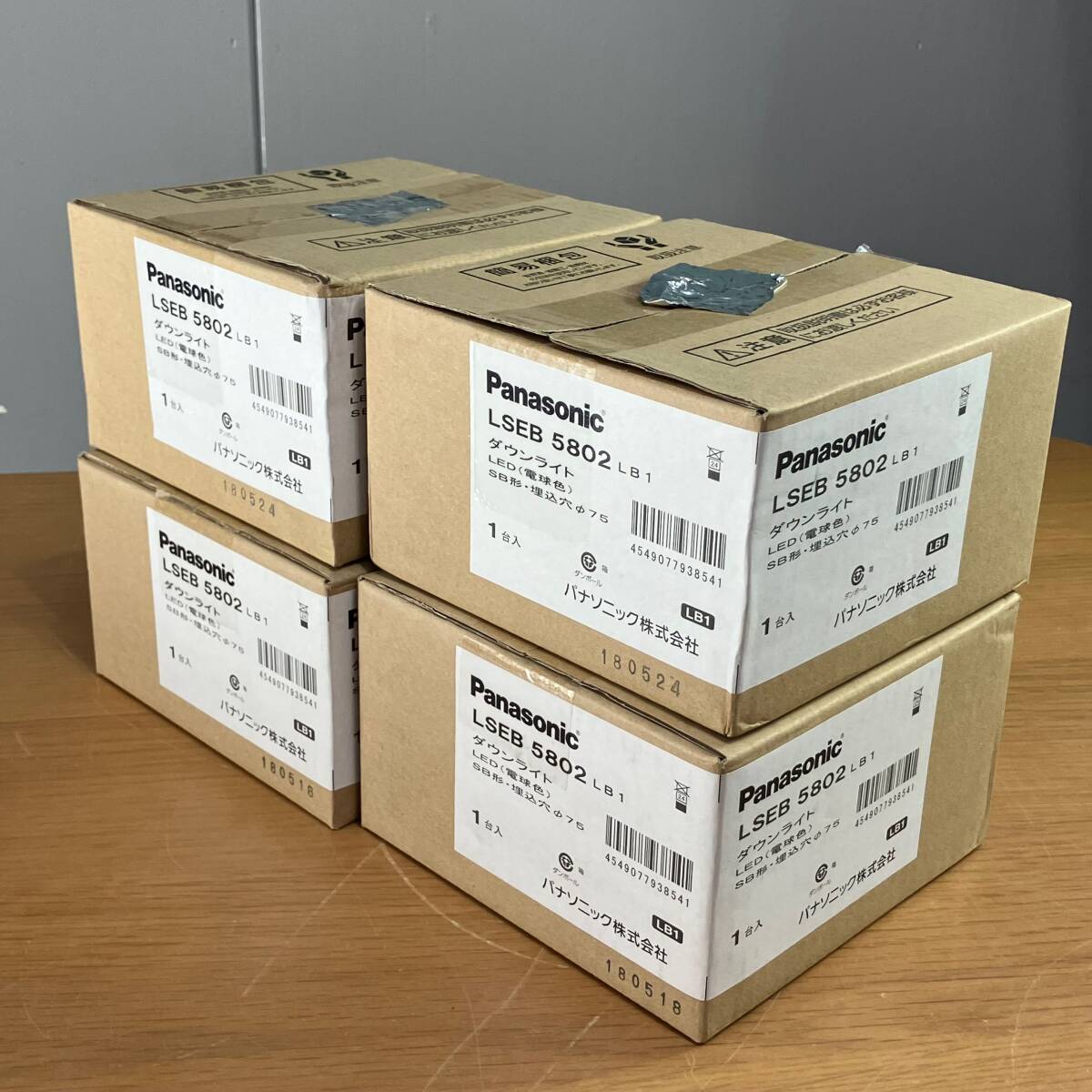 A5 Panasonic ダウンライト LSEB5802LB1 照明器具 ※4個セット 41024M02拍卖