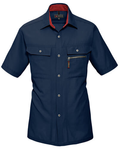 Y2 R0050 BURTLE バートル Sサイズ 半袖シャツ 春夏用 7035 3 ネイビー S拍卖