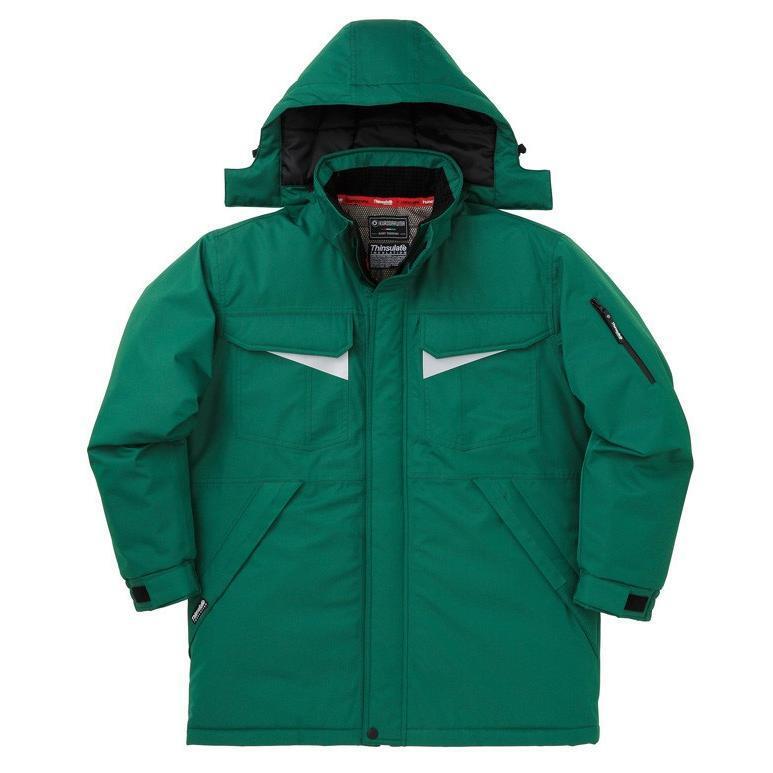 Y2 R0238 KURODARUMA クロダルマ Lサイズ 防寒着 防水防寒 耐水圧 10,000mm 透湿性 4,000g//24h コート グリーン拍卖