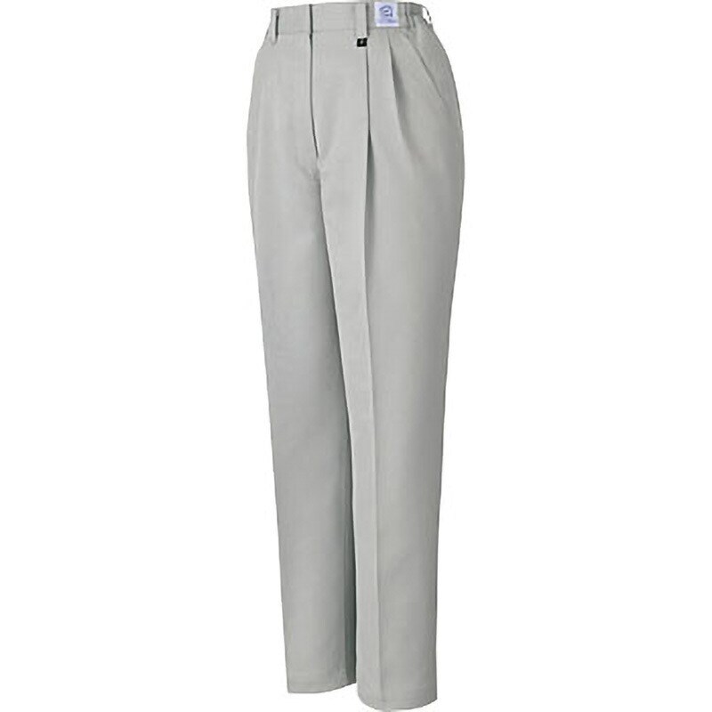 Y2 R0214 未使用 自重堂 JICHODO ELサイズ エコ低発塵製品制電 レディースツータックパンツ 80306 シルバー拍卖