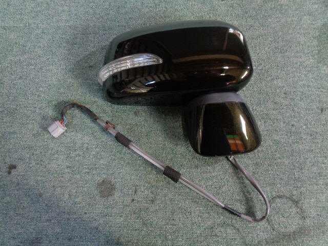 2kurudepa H21年 ムーヴ DBA-L175S 右 ドア ミラー サイド 87910-B2680 黒 X10 9024拍卖