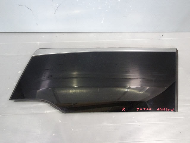 ヴェルファイア DBA-AGH30W 右 クォーターガラス 右後 62710-58150 前期 Z Aエディション 1kurudepa拍卖