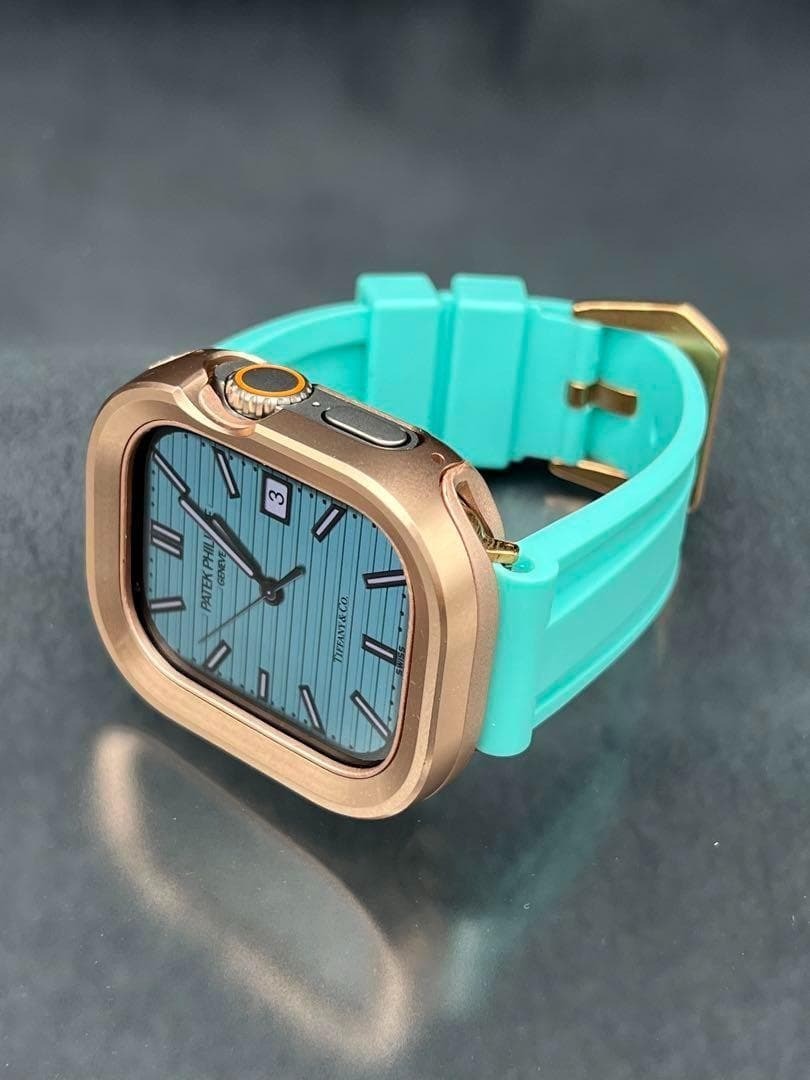 アップルウォッチ用 アルミニウムケース ベルト 49mm 45mm 44mm 41mm 40mm ウルトラ拍卖