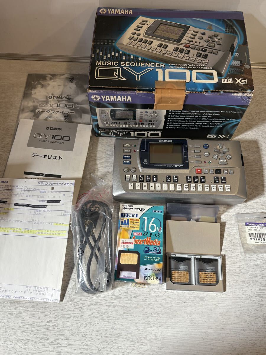 上706-100 YAMAHA ミュージックシーケンサー QY100 電源アダプター欠品 ヤマハ シーケンサー 音響機器 SEQUENCER拍卖