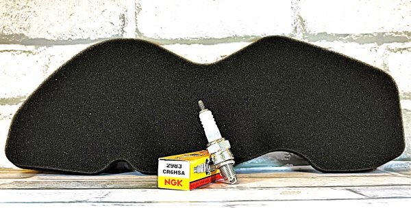 スズキ レッツ4/G/パレット '05-'07 CA41A-100001~ 適合 スパークプラグ+エアークリーナーエレメントお得セット!拍卖