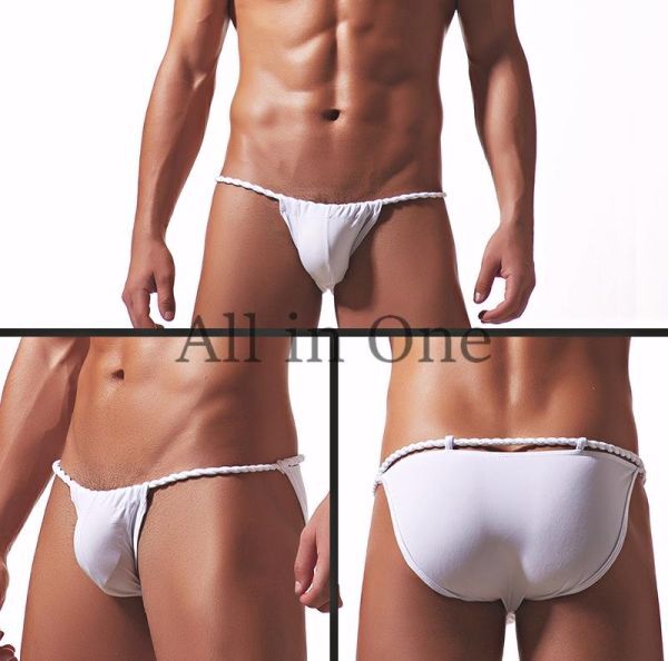 183-93-8 ふんどし メンズ フルバック ブリーフ【ホワイト,Mサイズ】男性 下着 アンダーウェア ショーツ パンツ インナー セクシー ゲイ .1拍卖