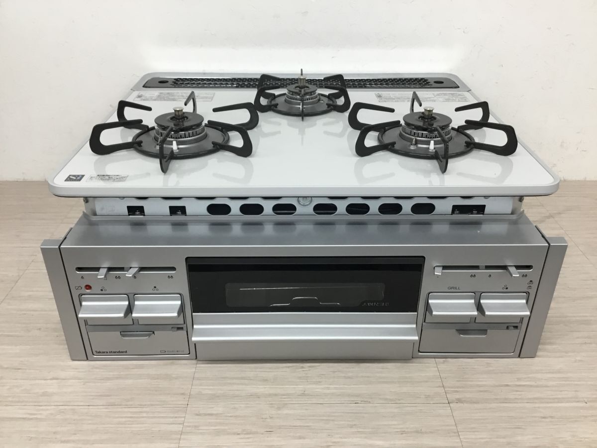 ●営KZ747-160A【未使用・展示品】タカラスタンダード ビルトインコンロ 都市ガス用 ガスコンロ TN72AV60C-1 2023年製 説明書付き /u拍卖