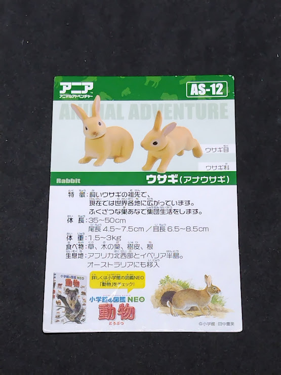 アニアのカード AS-12 ウサギ カードのみ拍卖