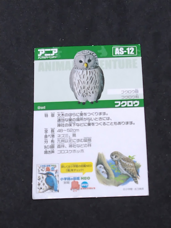 アニアのカード AS-12 フクロウ カードのみ拍卖
