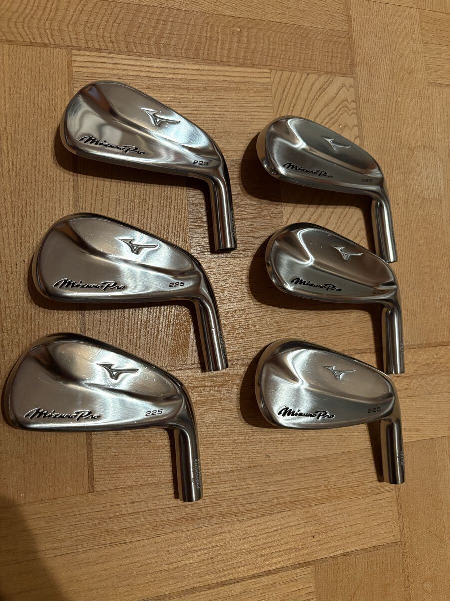 Mizuno Pro 225 FORGED ヘッド のみ 6個 セット 5~P HMB ミズノ プロ アイアン 中空拍卖
