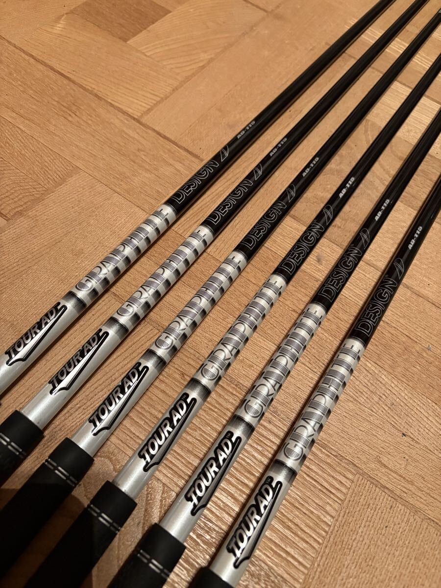 希少!NEWデザイン Tour AD AD-115 6本 セット GRAPHITE DESIGN グラファイトデザイン ツアーAD拍卖
