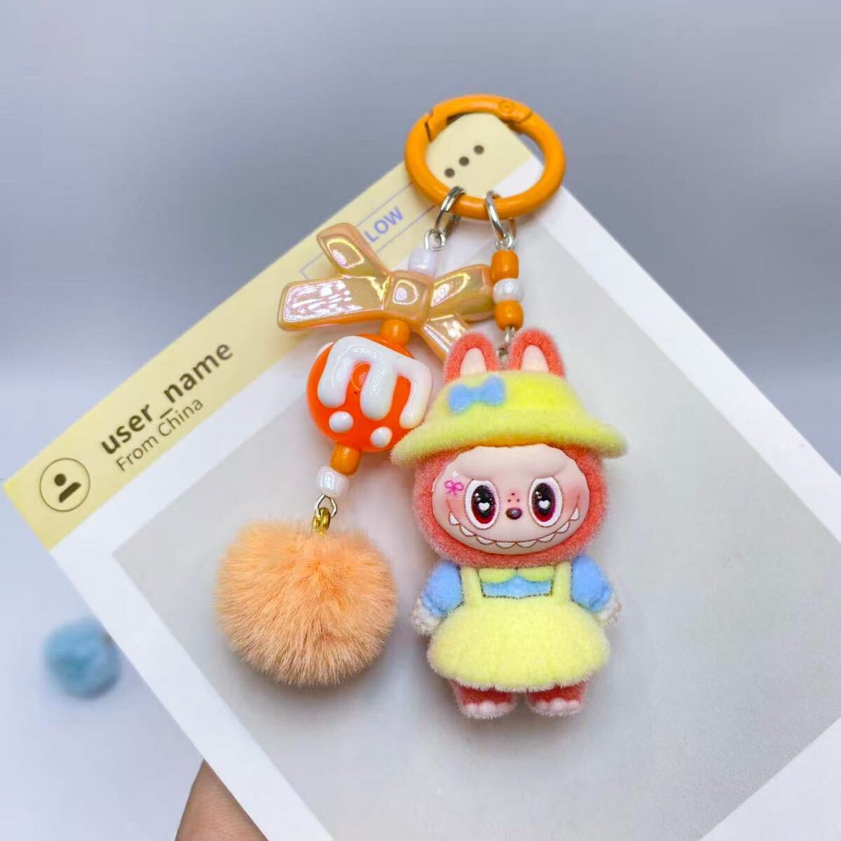 ラブブ らぶぶ Labubu キーホルダー 大人気らぶぶ ストラップ拍卖