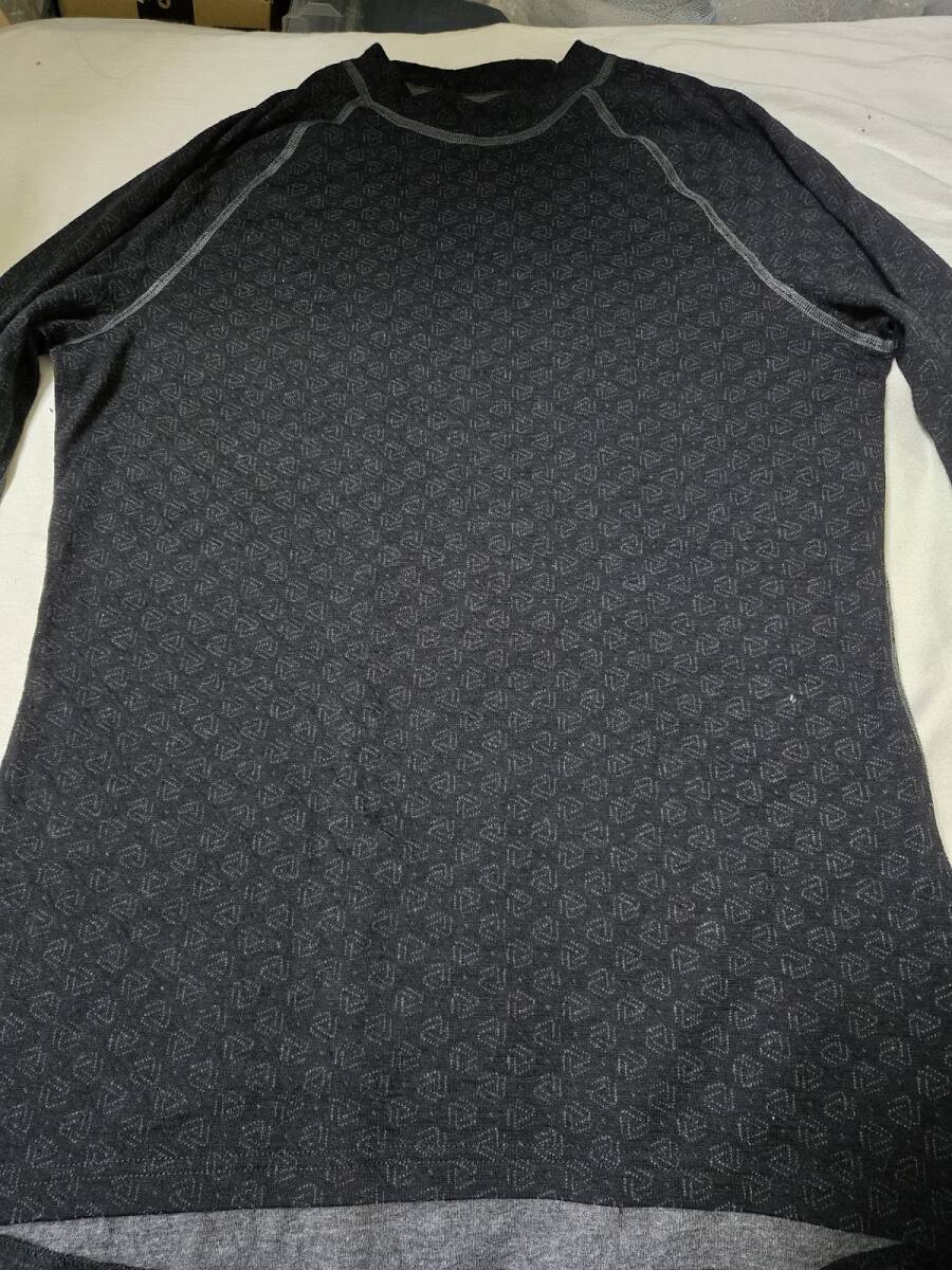 【中古】【美品】Thermowave/サイズL/メンズ/ブラック/MEN’s MERINO XTREME ロングスリーブ・シャツ/登山/アウトドア/メリノウール拍卖