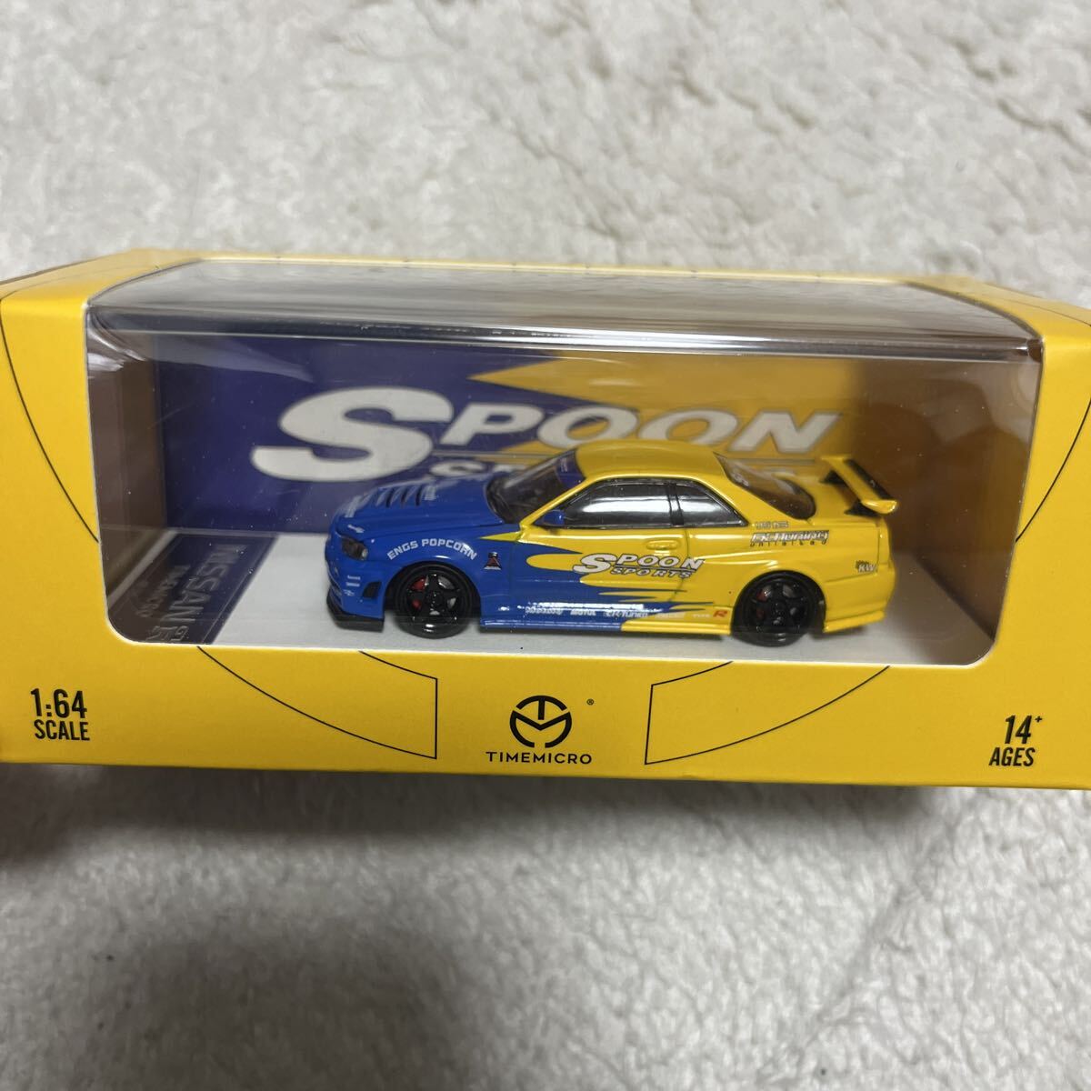 TIMEMICRO 1/64 ミニカー スカイライン GT-R R34 日産 Spoon拍卖