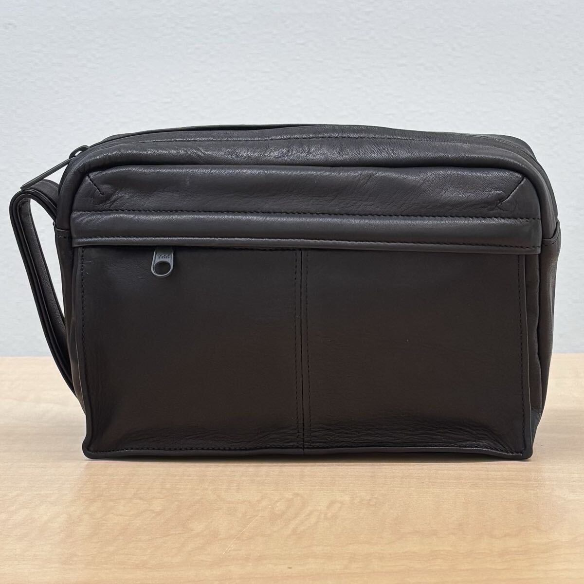 ◆ポーター PORTER◆セカンドバッグ/ポーチ/日本製/本革/レザー/ブラック/メンズ拍卖