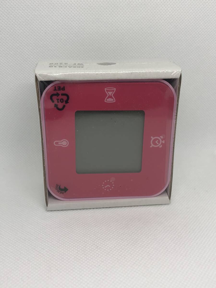 0002-01 現品のみ KLOCKIS クロッキス 時計 温度計 アラーム タイマー ピンク 置時計 拍卖