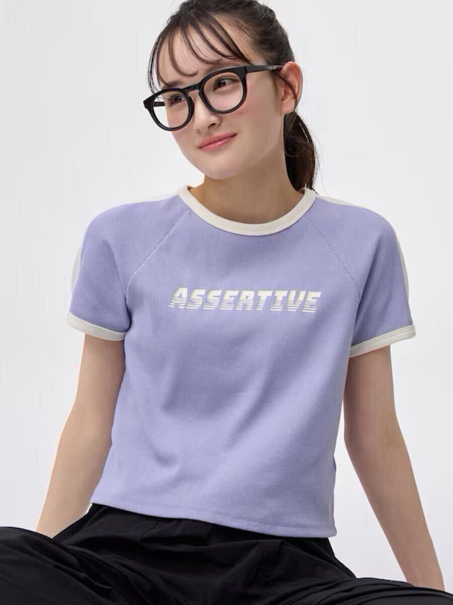 【新品】GU リブクロップドラインT拍卖