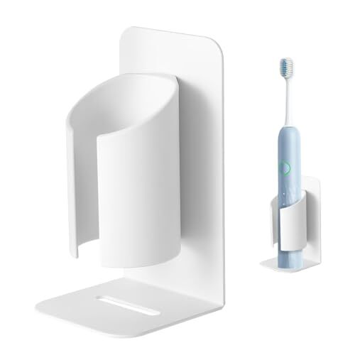 1 ホワイト KAIXUANMAN マグネット 歯ブラシホルダー 電動歯ブラシスタンド マグネット 歯ブラシ立て 電動歯ブラシホル拍卖
