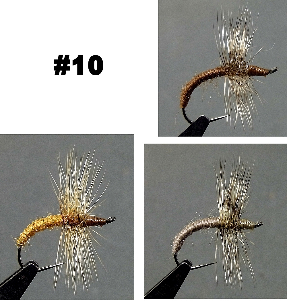 テンカラ/フライ #10 ◆バーブレス◆ 3パターン 各4本拍卖