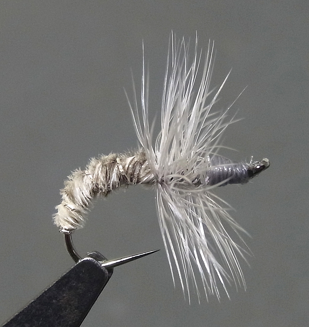 テンカラ/フライ #14 クイルボディ ブルーダン ◆バーブレス◆ 10本拍卖