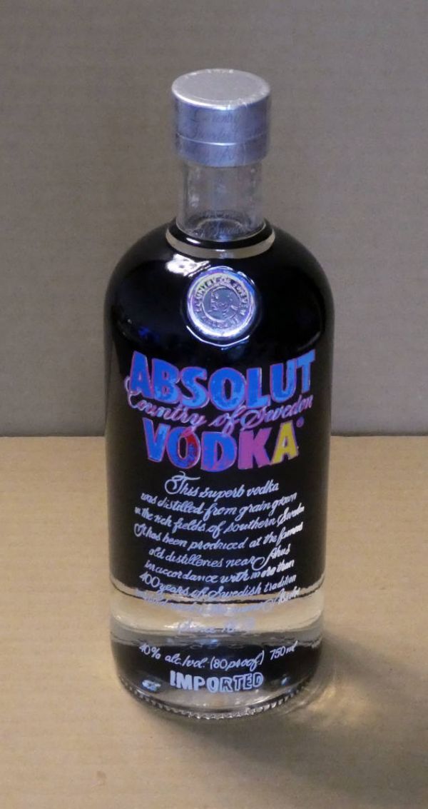 アンディ・ウォーホル Absolut Vodka ボトル Andy Warhol アブソリュート・ウォッカ 未開封 拍卖
