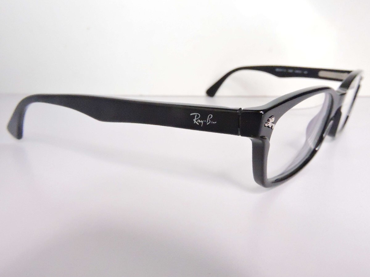 正規品 Ray-Ban レイバン 度入り眼鏡 メガネレーム RB5017-A 2000 52□19 135 ブラックカラー拍卖