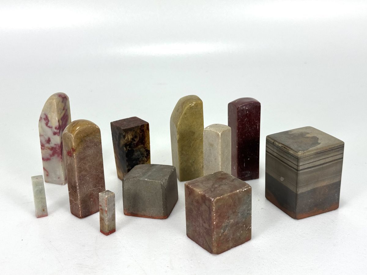 ☆ 385 【印材 10点】 印章 中国 硯 筆 墨 文房四宝 書道具拍卖