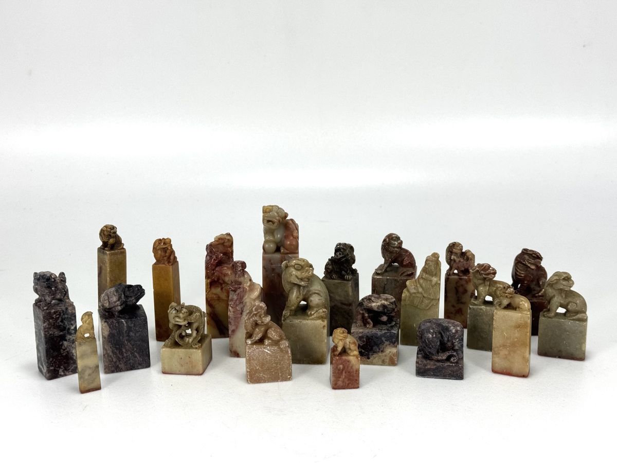 ☆ 388【印材 22点】 印章 中国 硯 筆 墨 文房四宝 書道具拍卖