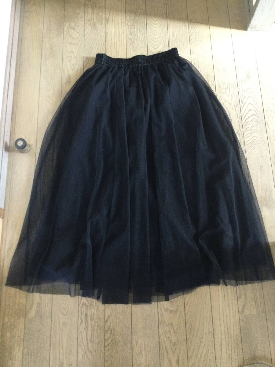 GU ジーユー デザインスカート ブラック S 拍卖