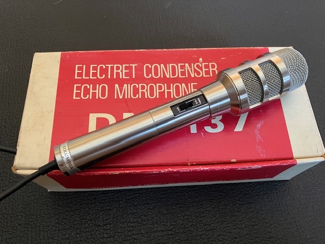 【昭和レトロ】Columbia エレクトレット・コンデンサー型エコーマイク DM-137 説明書・箱付き(動作未確認)拍卖